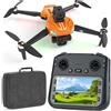 Drone GPS Con Fotocamera 4K, Schermo Telecomando 4,5 Pollici, Ritorno Automatico