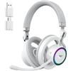 HAVIT Cuffia Havit Fuxi-H8 wireless bluetooth per Gaming 3.5mm con microfono Bianco [FUXI-H8]