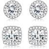 MAST INDUSTRIA ITALIANA Srl Mast Industria Italiana Orecchini Zircone Quad Bi