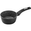 zanetti, Casseruola Antiaderente Durapietra Black, Adatta a Tutti i Piani Cottura Incluso Induzione, Rivestimento Alto Spessore, Diametro 16 cm, 1 Manico, Colore Grigio Scuro Metallizzato