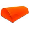 QUIRUMED Cuscino Mezzo Cilindro, Misure 30 x 18 cm, Colore Arancione, Ergonomico, Similpelle, Imbottitura in Schiuma, Cuscino Massaggiante, Fisioterapia