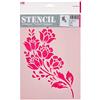Efco, Stencil a Forma di Fiori, 1 Design, in plastica, Trasparente, Formato A4
