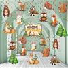 Outus 51 Pezzi Decorazioni Appese con Turbinii di Animali del Bosco, Decorazioni per Soffitti in Alluminio per Feste di Compleanno di Amici della Foresta per Ragazzo Ragazza Bambini