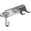 conecto supporto da parete per asciugacapelli compatibile con Dyson® Supersonic, forte attacco magnetico, cuscinetto in silicone, gestione dei cavi, capacità di carico fino a 5 kg, grigio metallizzato