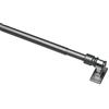 Gardinia Bacchetta per Tendina da bistrot California, incl. 2 Supporti e Materiale di Montaggio, Estensibile, Diametro 12 mm, Argento Opaco, 75-135 cm