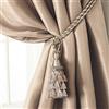 Elrene Home Fashions 26865902525 Nappa Tieback Corda Tessuto Singolo Trattamento Finestra Tenda Drappo Accessori, Ivory, 61 cm