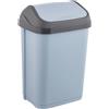 keeeper Cestino con Coperchio Basculante, 10 l, 25,5 x 19 x 38 cm, Swantje, Blu (Nordic Blue)