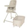 Lionelo MADDIE SET 3 in 1 Culla neonato + Seggiolone Pappa con funzione Sdraietta, Evolutivo Set per Neonato, Seduta Girevole 360°, Reclinabile, Facile da Pulire, Ruote, Compatto, da 0 a 36 Mesi