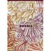 RHODIA 120031C - Blocco telato Bouquet fiorito - A5 14, 8 x 21 cm - a righe - 70 f - carta avorio 90g/m² - COPERTINA pelliculée soft touch - interno stampato Amaranto - Collezione Orange Botanique