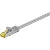 Goobay 10X Goobay 91612 Cavo patch RJ45 CAT 6A S/FTP (PiMF), 500 MHz con cavo CAT 7 grezzo, grigio, 3 m - LSZH senza alogeni, rame, spina RJ45 (CAT 6A)