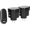 ORNO Set di miniprese wireless con telecomando 2+1, IP44