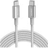 Anker Nuovo cavo USB-C a USB-C da 100 W in nylon (3 m) argento