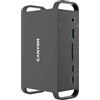 Canyon CNS-HDS95ST Notebook-Dockingstation & Portreplikator Andocken USB 3.2 Gen 2 (3.1 Gen 2) Type-C Schwarz