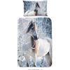 Muller Textil Biancheria da letto per bambini Good Morning con cavallo- 140x200 cm- 100% cotone