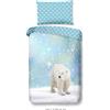 Muller Textil Biancheria da letto Good Morning Kinder con orso polare - 140x200 cm - 100% cotone