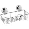GEDY Hot, Portaoggetti doccia cromato con ventosa, Misure e peso: 12X27,5X13,6 CM & 0,34 KG, Porta oggetti per bagno in acciaio inox, Design R&S Gedy, 2 anni di garanzia, Portata massima 5 kg