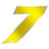 4R Quattroerre.it Numero Gara 7 Anodizzato, Giallo, 100 x 130 mm
