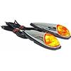 cyclingcolors 2x indicatori di direzione lampeggiante luce arancione moto ciclomotore scooter