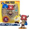 One Piece Tony Tony Chopper - Action figure da 10 cm, con 6 accessori, include espressioni facciali intercambiabili, borsa medica, fiala medica e base per esporre monete ai frutti di bosco