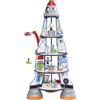 KidKraft Set da Gioco Rocket Ship in Legno per Bambini con Navetta Spaziale e Figure di Astronauti e Alieni, Set Razzo e Stazione Spaziale, Giocattolo per Bambini 3+ Anni, 63443