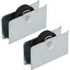 Amig - Rullo per finestra scorrevole - Set da 2 pezzi - Dimensioni 45 x 25 mm - Corpo metallico con cuscinetto a sfere - Progettato per finestre scorrevoli - Acciaio zincato - Mod. COR16
