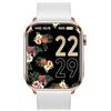 ICE-WATCH smart 2.0 Rose-Gold White - Orologio connesso rosa con cinturino in silicone bianco per donna - 022537 (1,96 inch)