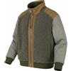 DKNY Giacca Uomo XL Grigio Sherpa Bomber Imbottita Collo Alto Trapuntata