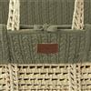 The Little Green Sheep Cable Knit - Fodera di ricambio per culla di Moses, colore: ginepro