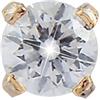 MAST INDUSTRIA ITALIANA Srl Tiffany Oro Cubico 2mm Cristal 27 34-204 Medical Jewels 1 Paio