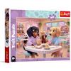 Trefl - Bassotti al bar - 300 pezzi - Puzzle colorati con animali, intrattenimento creativo, gioco per bambini dagli 8 anni in su