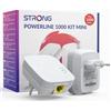 STRONG AV1000Mbps Kit Powerline, Ripetitore Powerline Ethernet HomePlug AV2, Plug & Play con Tasto Pair, Porte Gigabit, Modalità Risparmio Energetico, Design Compatto
