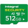 Integral Scheda microSDXC da 512 GB ad alta resistenza, UHS-I V30 U3 A2 CL10, per CCTV, Dash Cam, sicurezza domestica, baby monitor e body cam, fino a 95 ore di sovrascrittura e 98.000 ore di
