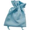 L'Arcolaio Sacchetto Raso 9x12 cm Portacanfetti Turchese - Bomboniera Elegante 12 Pz