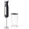GUZZINI Frullatore a Immersione con Bicchiere Graduato e Coperchio Sous Chef Antracite - Mixer Design Moderno per Cucina