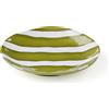 GUZZINI Piatto Dessert Riviera Melamina D 21,5 Cm Bianco Verde