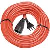 Brennenstuhl 1167507 Prolunga in Plastica 50 M, Rosso, con Spina Italiana 16A e Presa Schuko