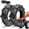 Ecovelo' 2 Pneumatici 5.00-10 6PR + Camere d'Aria | Kit Gomme Rinforzate per Motozappa, Motocoltivatore e Falciatrice