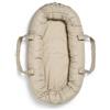 Elodie Details Riduttore Lettino Neonato - Nido Baby Nest Portatile Antisoffoco con Maniglie Lunghe, Tasca Integrata & Materasso, 100% Cotone Bio, OEKO-TEX, Lavabile, Bozzolo 78×45 cm, Tender Taupe