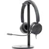 itek H360 Auricolare Cablato Stereo per Ufficio con Microfono USB e 3.5mm Nero