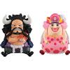 Megahouse Statua in PVC One Piece Look Up Kaido la Bestia e Big Mom 11 cm (con zucca e Semla)