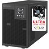 Atlantis Land Atlantis UPS Gruppo di Continuità A03-OP3002XLN 3000VA 2100W Doppia Conversione Online Onda Sinusoidale Pura Tower USB RS232 4 IEC 6x12V-9Ah