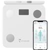 TECHMADE TM-SCALE2 Bilancia pesapersone digitale nera 8 elettrodi analisi corporea app