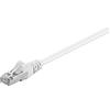 Goobay 10X Goobay 93494 Cavo patch CAT 5e, F/UTP, bianco, 2 m - Miscela di rame CCA