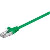 Goobay 10X Goobay 50180 Cavo patch CAT 5e, F/UTP, verde, 1 m - Miscela di rame CCA