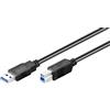 Goobay 30X Goobay 93654 Cavo USB 3.0 SuperSpeed, nero, 3 m - Spina USB 3.0 (tipo A) > Spina USB 3.0 (tipo B)