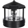 TOPINCN Luce Rotante a Rotazione del Faro Solare, Torre del Faro a Led a Energia Solare con Lampade a Rotazione del Paralume IP44 per Decorazioni per Patio da Giardino (Come mostrato)