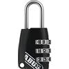 ABUS Lucchetto a Combinazione 155/20 - Lucchetto con Corpo in Fusione di Zinco - Lucchetto per Valigie/Armadietti con Codice Numerico Regolabile - Livello di Sicurezza 3 - Nero