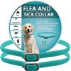 BKEPDY Collare Antipulci e Zecche Regolabile Impermeabile Antiparassitario per Tutti i Tipi di Cani 8 Mesi di Efficacia Protezione 65cm Taglia Unica 2 pack