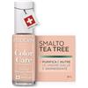 PODERM Smalto Cura per Unghie con Tea Tree - Nude Beige | Swiss Lab - 8ML | Arricchito con Tea Tree, Silicio & Biotina | Purifica, Schiarisce & Nutre le Unghie Gialle | Creato da una Podologa