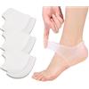 VivoFoot 2 paia di protezioni del tallone in gel, sollievo dal dolore al tallone e talloni screpolati per uomini e donne
